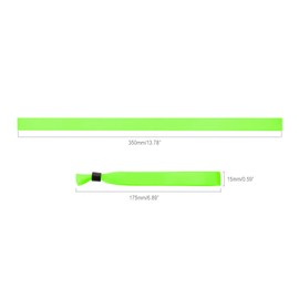 Wristrenyi Cloth Wristbands For Events-100 Pack Light Green Fabric Bracelets Wrist Bands for Concerts Festival Admission Party
