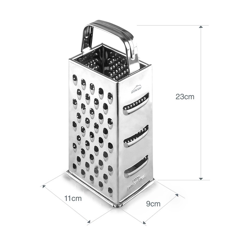 Lacor - 60305 - Grater 6 in 1, robust and