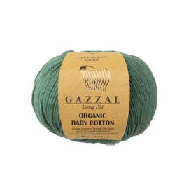 Gazzal 50g Organic Baby Cotton Soft Baby Wool Knitting 100% Cotton Organic 115m/50g Wool Turkish Wool 427