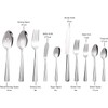 65 Piece Silverware Flatware Cutlery Set, Stainless Steel Fork Spoon