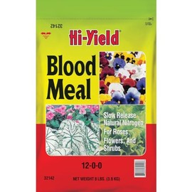 Hi-Yield Blood Meal Fertilizer For Roses, Flowers, Shrubs 8 lb. (32142)