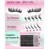 Spikes Eyelash Clusters Volume Lash Clusters Kit DIY Salon-Grade Lash