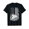 USA American Flag Snowmobile Rider Patriotic Snowmobiling T-Shirt