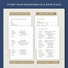 Beechmore Books A6 Password Keeper Book with Alphabetical Tabs -