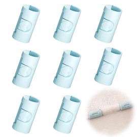 Futon Clips, Anti-Slip [Set of 8] Bed Sheet Clips, Futon Fixers, Futon Clips, For Fixing, Sheet Corner Stopper, Bag Stopper, Bed Futon Clip, Anti-Slip, Lightweight, Strong, Prevents Sheet Shifting,