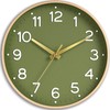 Roymnie Wall Clock 14 Inch Silent Green Wall Clocks Battery