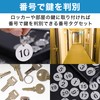Felimoa Round 1-40 Stainless Steel Door Number Tag with Key