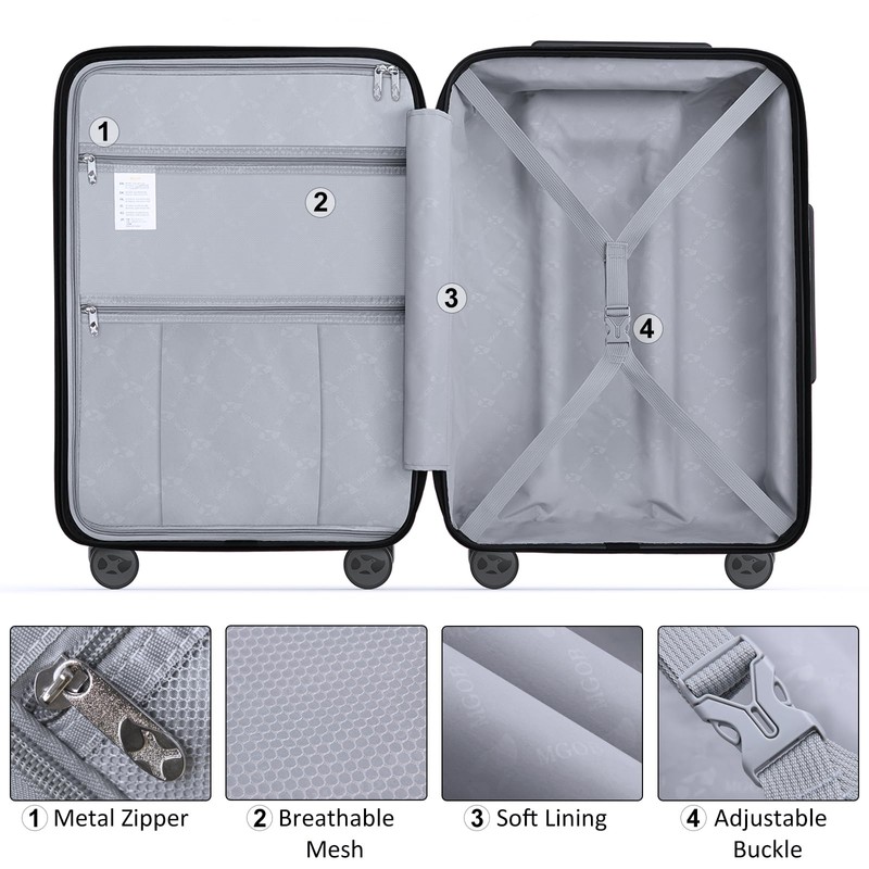 MGOB 28 Inch Luggage with Spinner Wheels, Large Hard Shell