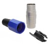 kenable 6.35mm PRO METAL Mono Jack Plug & Strain Relief