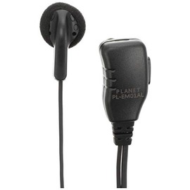 Planet Exa PL-EM01AL Earphone Microphone for ICOM L-Shaped 2-Pin Plug Transceiver Compatible with IC-4120 IC-4120BT IC-41100 IC-4188D Compatible HM-177L