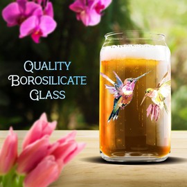 Toasted Tales - Hummingbirds Beer Can | Gift for Birds Lovers | Funny Gag Party Gift Beer Tailgating | Seasonal Outdoor Decor Glassware | Forest Animals Hummingbird Gifts for Home Decoration (16 oz)