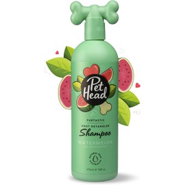 PET HEAD Furtastic Champú para Perros de pelaje largo y rizado 16.0fl oz – Aroma de Sandía. Hidrata y Desenreda. Hipoalergénico con Ingredientes Naturales. Fórmula suave para perros y cachorros