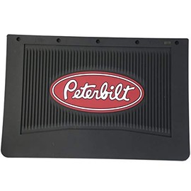 Peterbilt Motors 18" x 12" Heavy Duty Rubber Semi Truck Mud Flaps-Pair