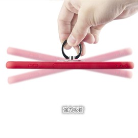 Smartphone Ring, Clear, Thin, Drop Prevention Ring, Bunker Ring, One-Handed Operation, 360° Rotation, Strong Adhesion, Cute and Convenient, Stand Function, No Disturbance, Compatible with Tablets and