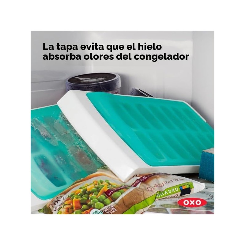 OXO Good Grips No-Spill bandeja de cubitos de hielo con