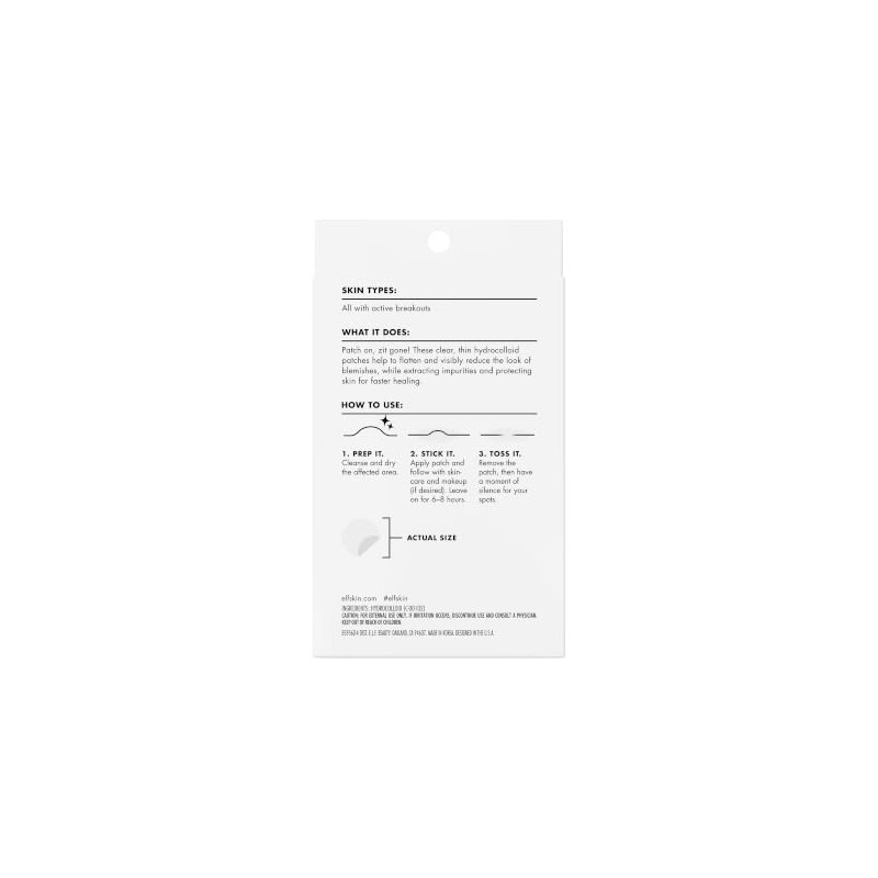e.l.f. SKIN Parches Hidrocoloides para Imperfecciones 36 piezas