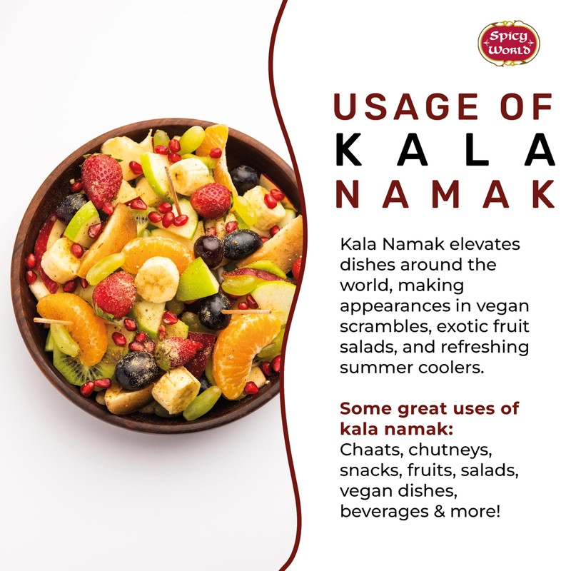 Spicy World Kala Namak Indian Black Salt 14 oz -