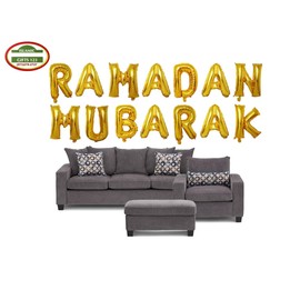 16in Rose Gold Eid MUBARAK Foil Balloons - Party Decoration Supplies for Ramadan & EID