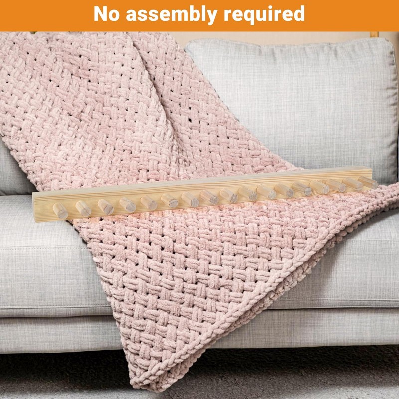 QWM 60“ Chunky Blankets Loom Knitting Looms Long Installation Free