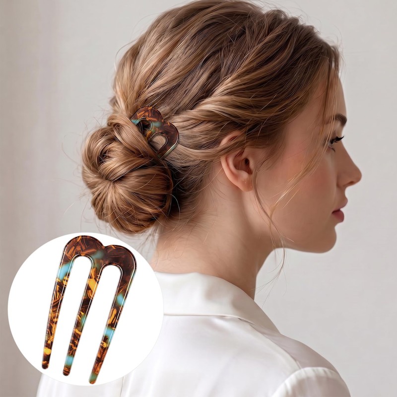2 Pcs Large French Hair Pin, U Shaped Hair Pins