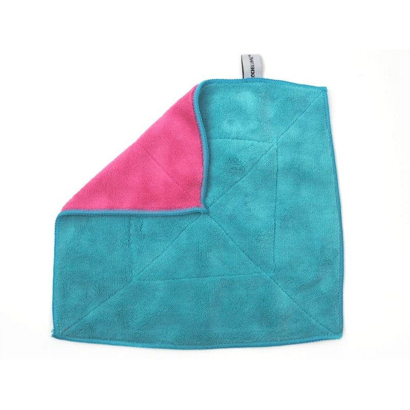 Kochblume Microfibre Cloth 30 x 30 cm Turquoise / Pink