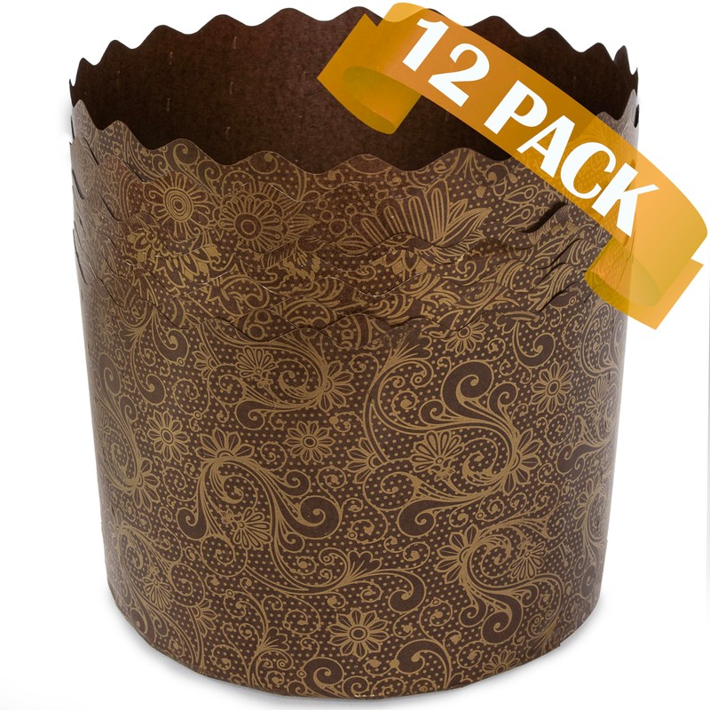 12 oz Panettone Paper Mold | 12 Pack | Easter