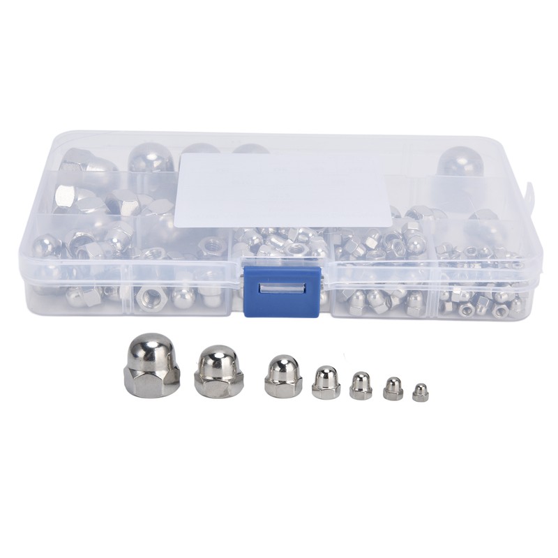 170Pcs Acorn Nuts Dome Head 304 Stainless Steel Caps Nut