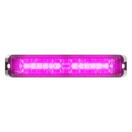 Abrams SAE Class-1 Flex 12 [Purple] 36W - 12 LED Funeral Vehicle Truck LED Grille Light Head Surface Mount Strobe Warning Light