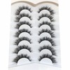 Pooplunch False Eyelashes Cat Eye Look Natural Fluffy Lashes Wispy