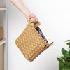 Wicker Waste Basket with Built-in Handles, Multifunctional Mini Basket for