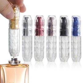UOIXPUHUO 6 Pcs Leakproof Perfume Travel Refillable 5ML Pocket Perfume Atomizer Bottle Empty, Portable Mini Travel Cologne Sprayer Fragrance Atomizer for Women Men Outgoing