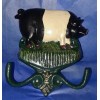 Reproduction Painted Cast Iron Pig Hook