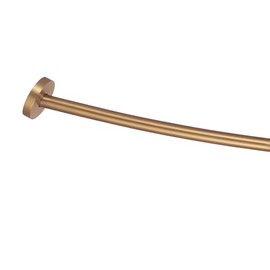 Olympia i2v Circle Elegant Design Heavy Duty 40" To 70" Adjustable Curved Shower Rod in PVD Brushed Gold