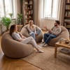 Inflatable Bean Bag Chairs for Adults with Electric Air Pump,