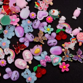 TAMHOO Pack of 250pcs Cute & Sweet 3D Nail Charms for Acrylic Nails, Perfect for Nail Art Decorations & DIY Accessories(Style G)