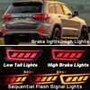 PGTOPONE Red LED Rear Bumper Reflectors Fog Brake Tail Light