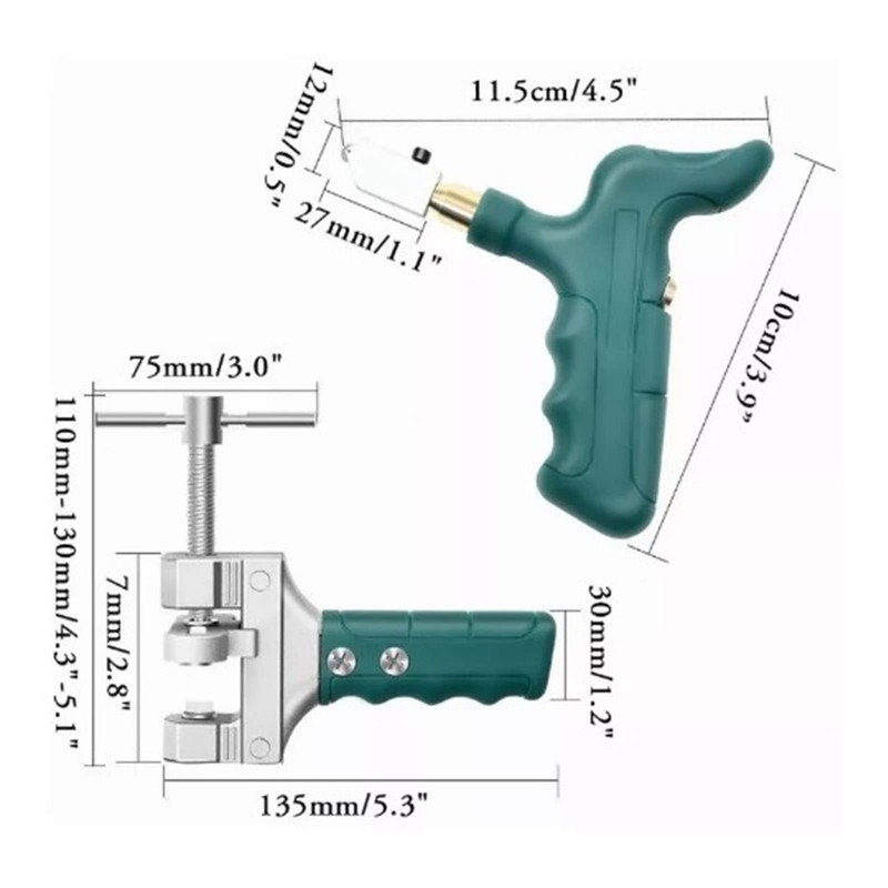 Ceramic Tile Cutter, Pruner, Practical Stainless Steel Plastic Hand Glass