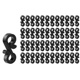 UKDD® Outdoor Light Clips, Light Clips Gutter, Hooks Outdoor Light, Hooks S Clips Hooks for Outdoor Lights Gutter Clips, Light Hooks for Outside String Lights (Pack of 120 Hooks)