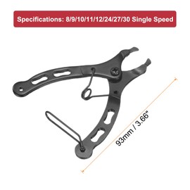 HARFINGTON Bicycle Chain Plier Tool 2 in 1 Bike Link Pliers Quick Link Opener Closer Remover Plier for 8/9/10/11/12/24/27/30 Single Speed Bike Chain Links Replacement Tool, Black