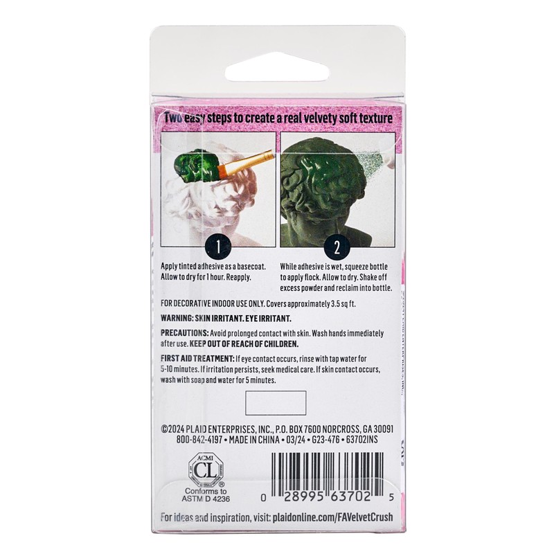 FolkArt, Pink Velvet Crush 2 Part Flocking Kit