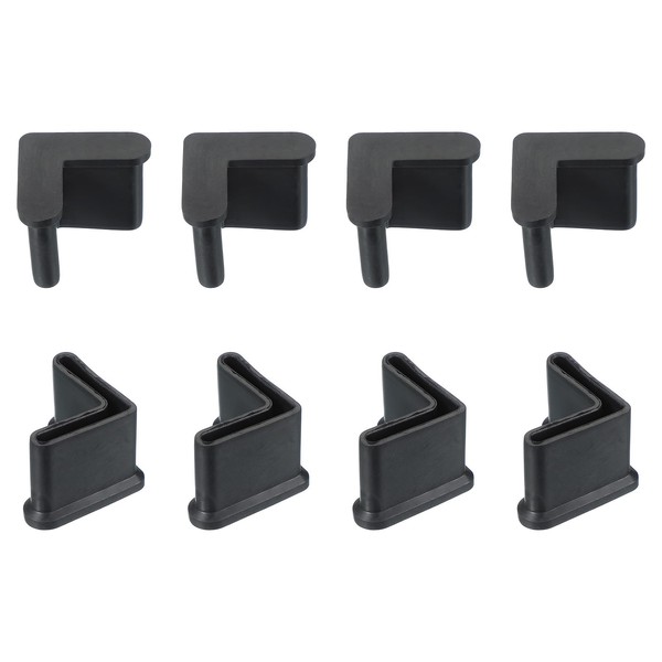 PATIKIL Leg Pads l Shape 1" x 1", 8pcs Furniture