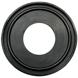 DR.COMPONENT 1" Sanitary Standard Type II Flanged Tri-Clamp Gaskets, (Pack of 20), Black EPDM