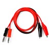 Kit De Cables 1m Banana 4mm Rojo Y Negro Con