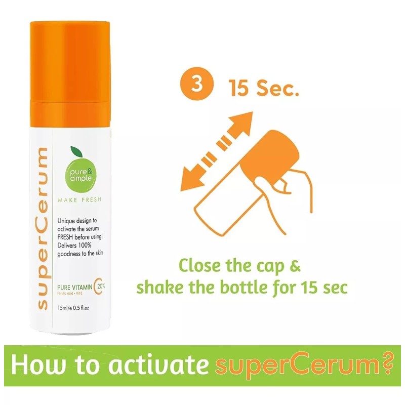Pure & Cimple Supercerum 20% De Vitamina C Suero Facial