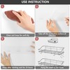 Spiglamm 9 Pack Shower Caddy Adhesive Hooks Replacement, Shower Shelf