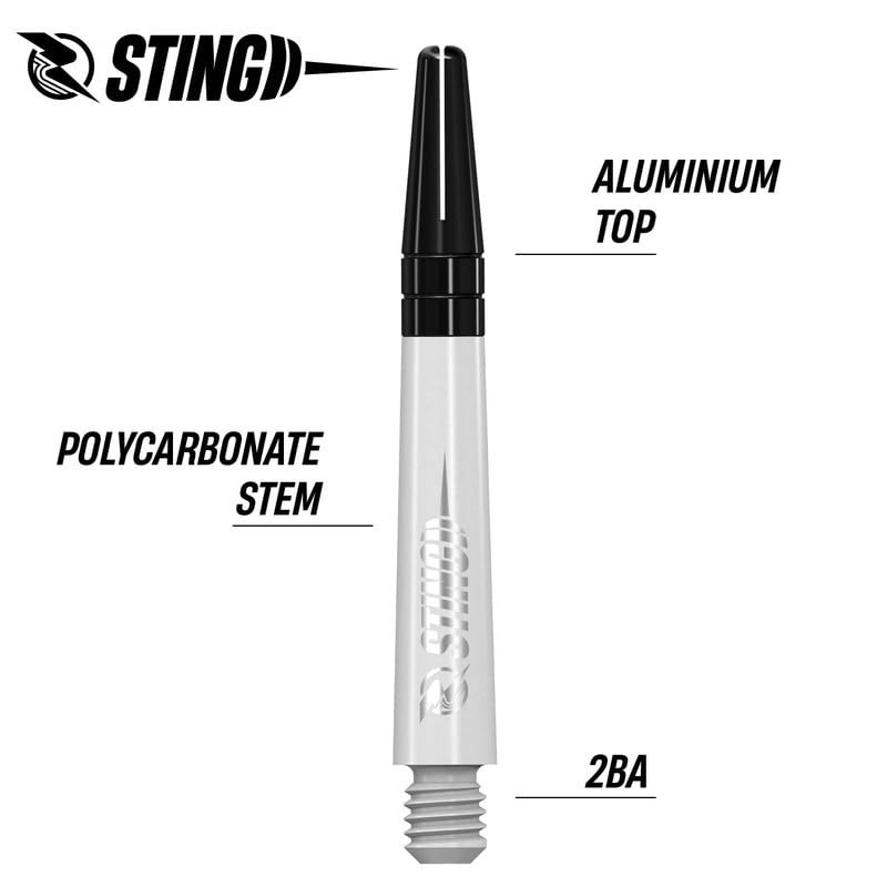 RUTHLESS Sting 3 Sets of 3 Stems Solid Polycarbonate Dart