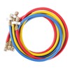 3Pcs Refrigerant Charging Hose 0.9m High Pressure 1/4in AC Charging