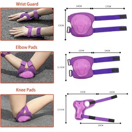 Neuytiky Children's Knee Pad Set with Helmet, Protector Set Children 3-10 Years, Knee Pads Children, Knee and Elbow Pads Children, Inline Protective Equipment Children, for Inline Skate, Skateboard