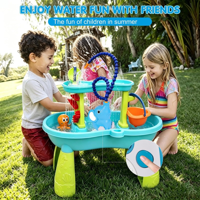 Water Table Pump with Sprinkler, Pump for Kids Water Table