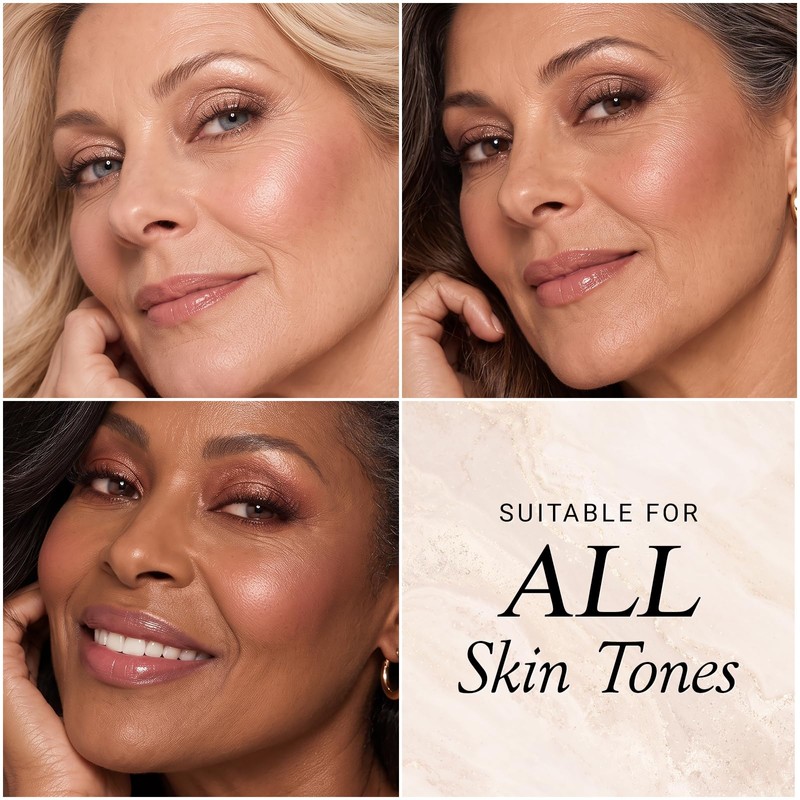 All in One Baked Makeup Palette for Older Women, Full